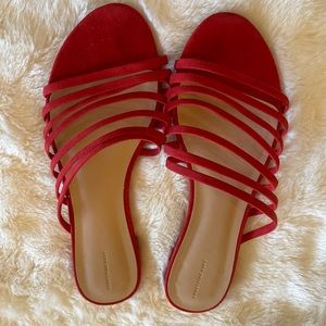 Something navy red sandals 8.5